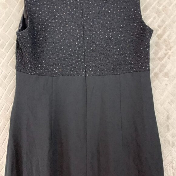 Jessica Howard Womens 12 Sheath Dress Black Cocktail Party Sparkly Sleeveless - Picture 12 of 15